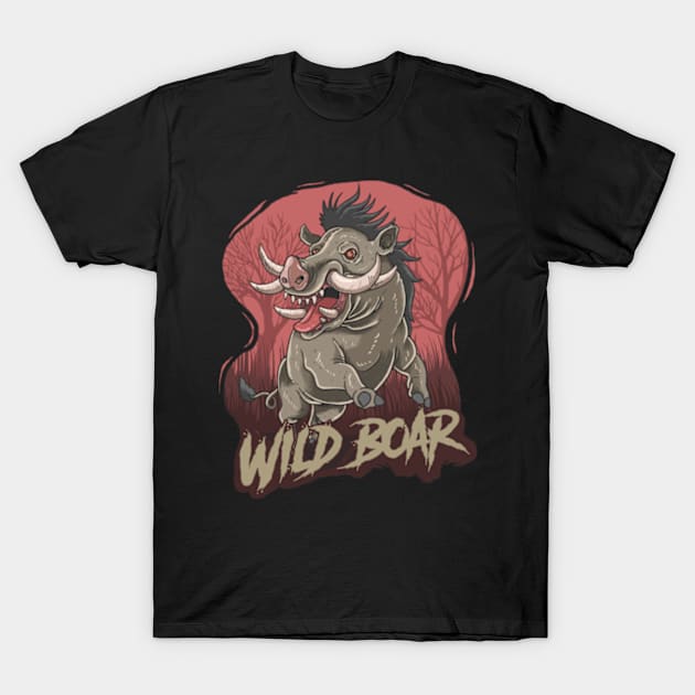 Wild Boar T-Shirt by Petko121212